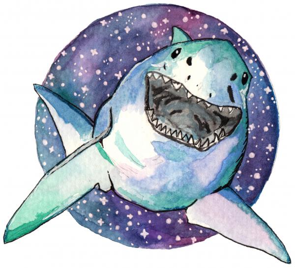 Happy Shark Sticker picture