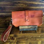 Bessie Bend Clutch & Wristlet - Saddle