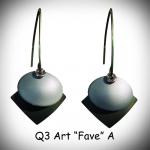 Fave Earrings White & Black