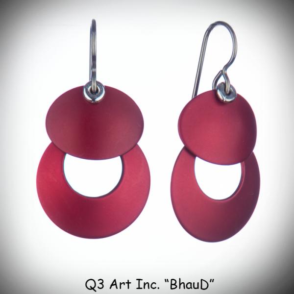 Bhau Earrings Black & Steel picture