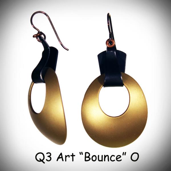 Bounce Earrings  Black & White picture