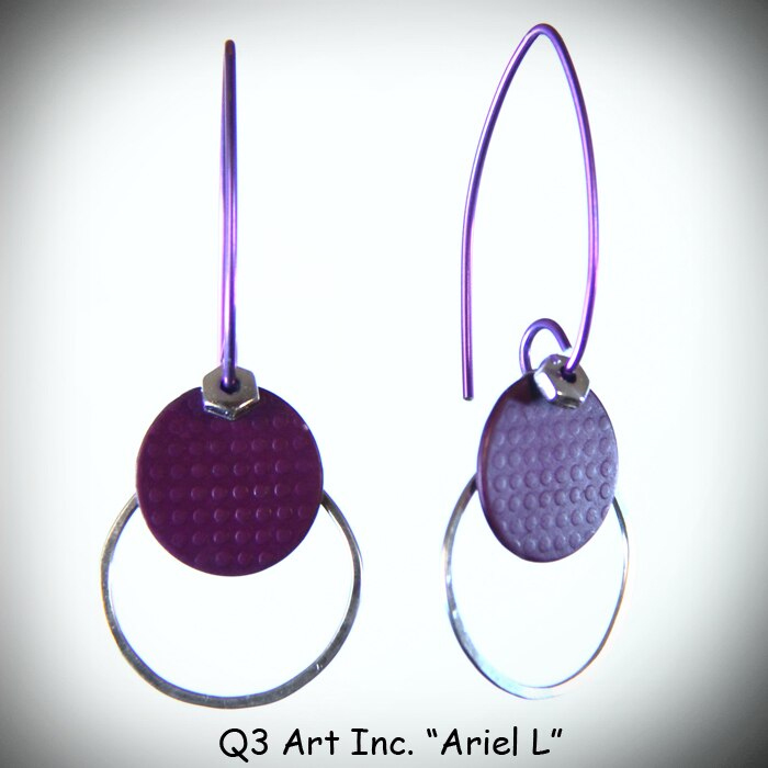 Ariel Earrings Black/Nickel picture