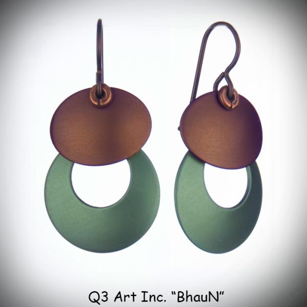 Bhau Earrings Black & Steel picture