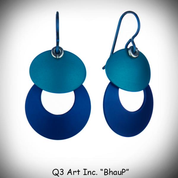 Bhau Earrings Black & Steel picture