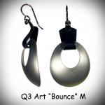 Bounce Earrings  Black & White