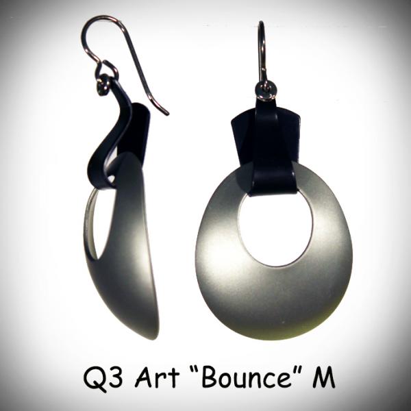 Bounce Earrings  Black & White picture