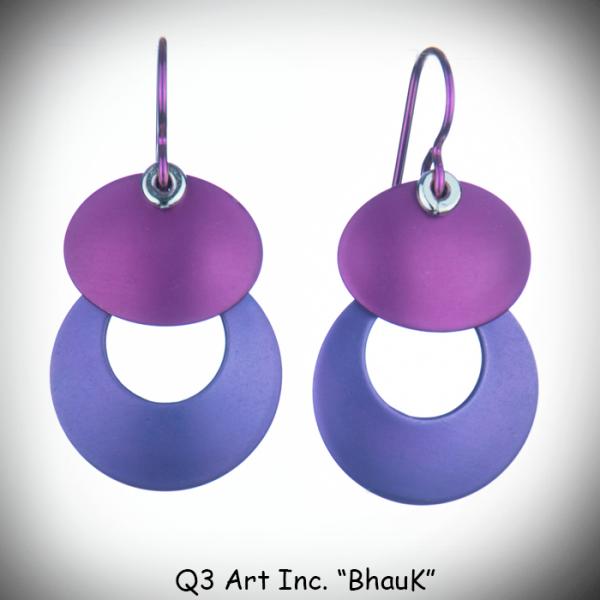 Bhau Earrings Black & Steel picture