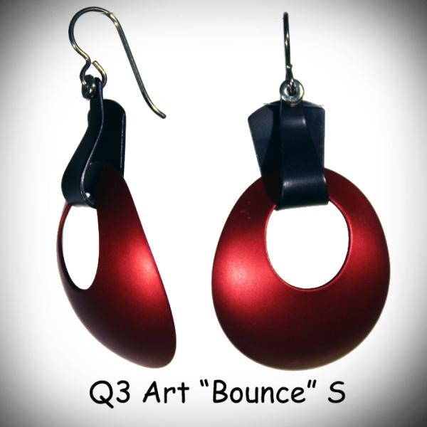 Bounce Earrings  Black & White picture