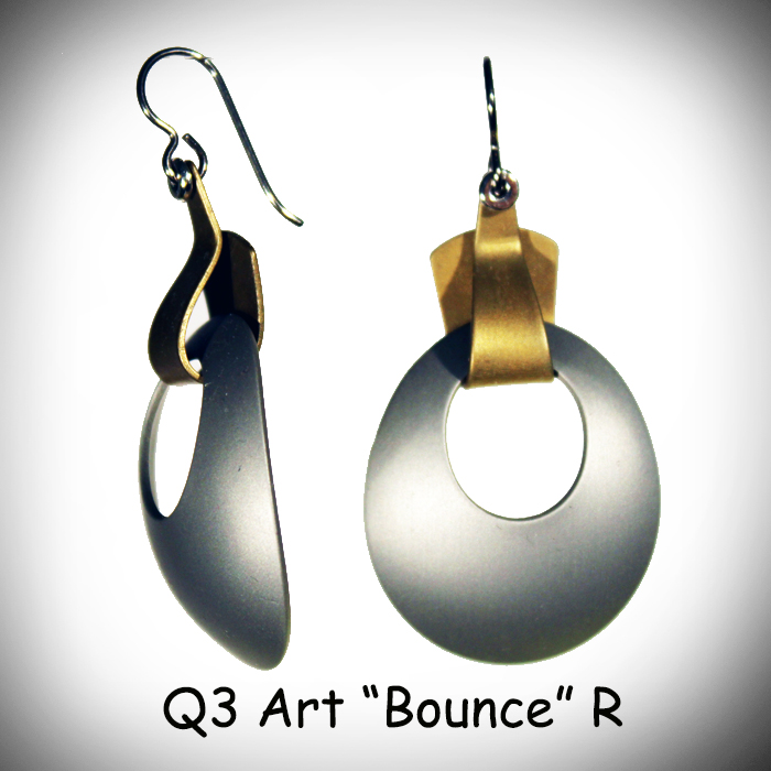 Bounce Earrings  Black & White picture