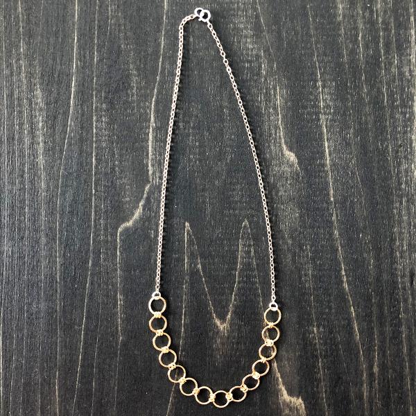 Gold-Filled + Sterling Silver Link Chain Necklace picture