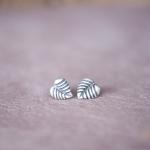 Sterling Leaf Stud Earrings