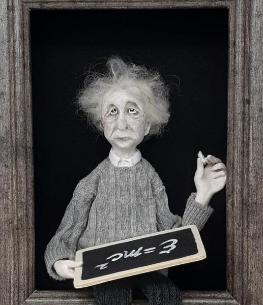 Albert Einstein Shadowbox picture