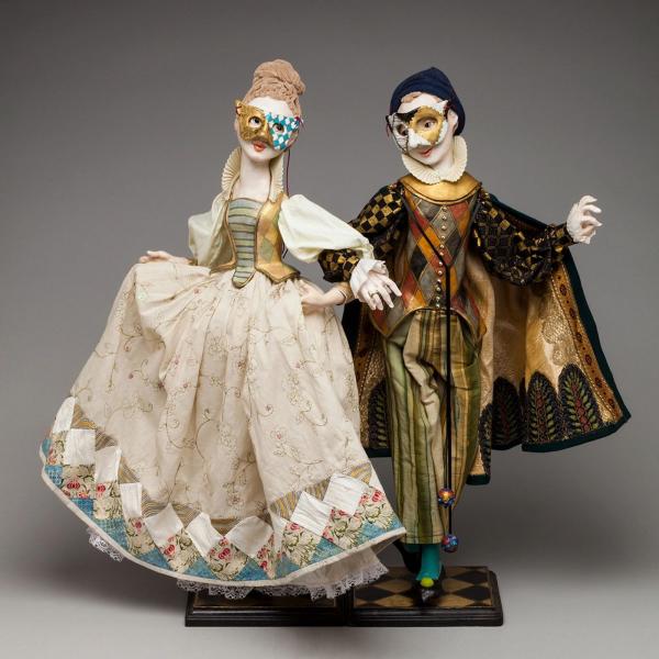 Carnival Dancers Art Dolls