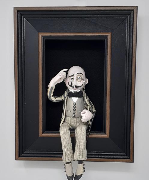 Hercule Poirot Shadowbox