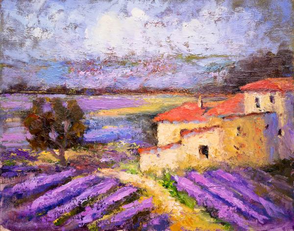 Farm House in the midst of Lavenders II picture