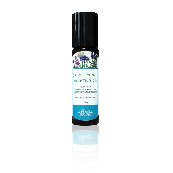 Sacred Scents Anointing Oil, Frankincense-Palo Santo-Cedarwood Roll-On Essential Oil Blend