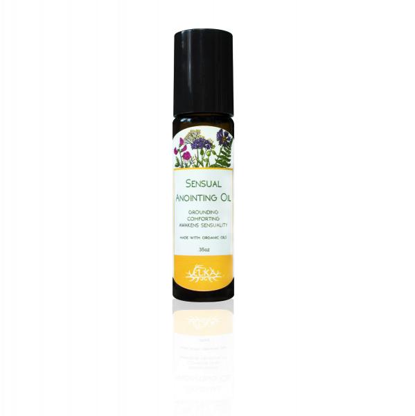 Sensual Anointing Oil, Vanilla-Orange-Rose-Vetiver Roll-On Essential Oil Blend