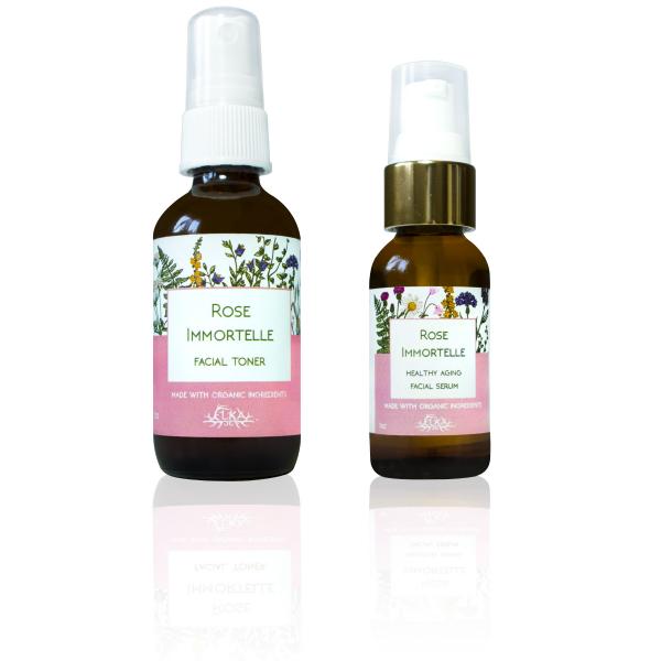 Rose Immortelle Healthy Aging Facial Serum & Facial Toner Set ($5 discount) picture