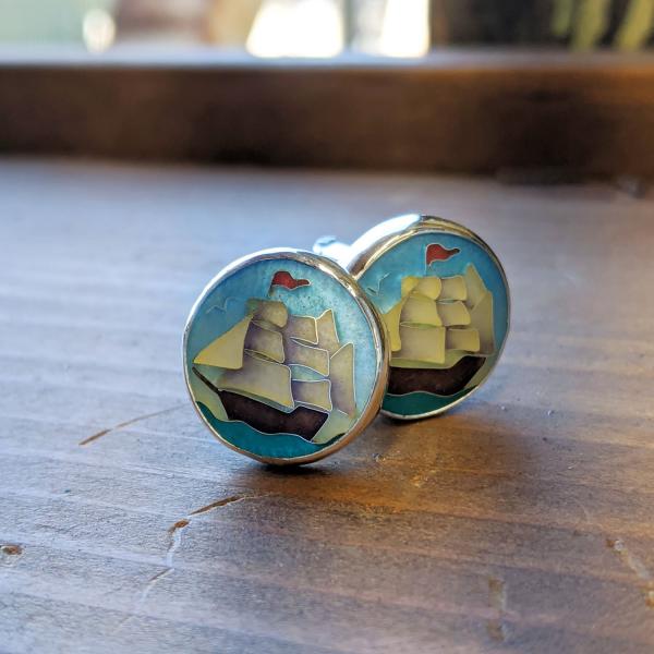 Ship Cuff-links picture