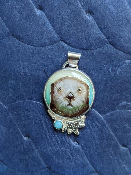 Otter Face Pendant