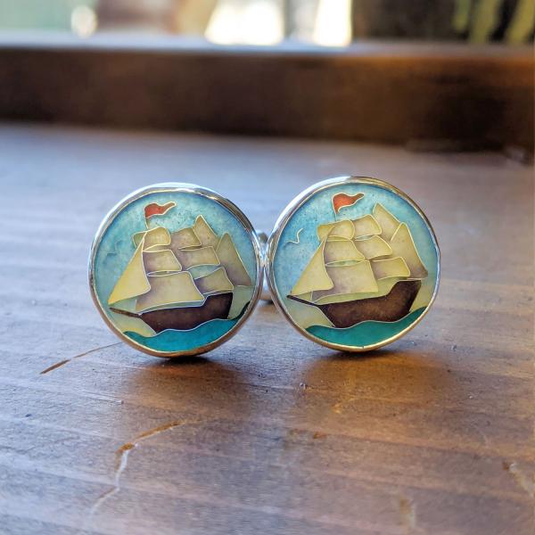 Ship Cuff-links picture