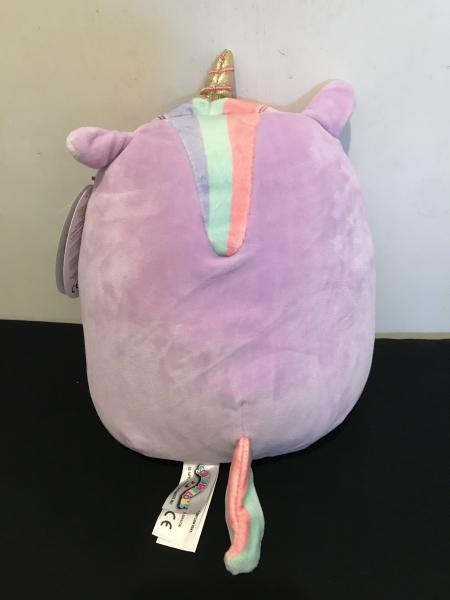 8” Squishmallows Silvia the Purple Unicorn with Rainbow Bangs picture