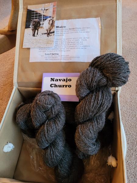 Navajo Churro skeins picture