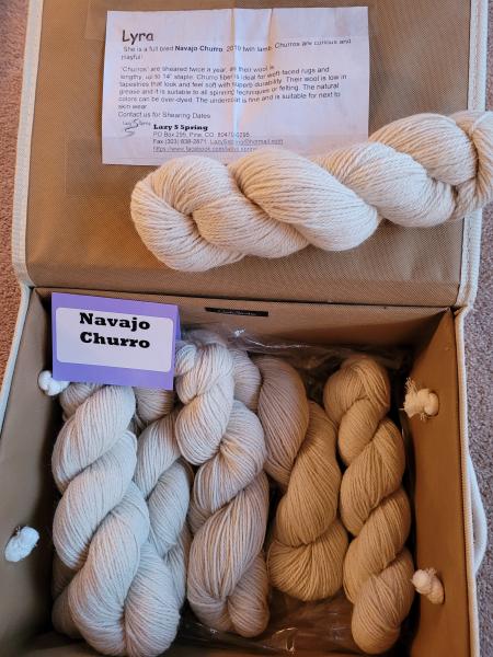 Navajo Churro skeins picture