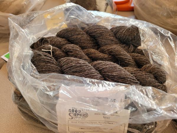 wool processed into roving or batts picture