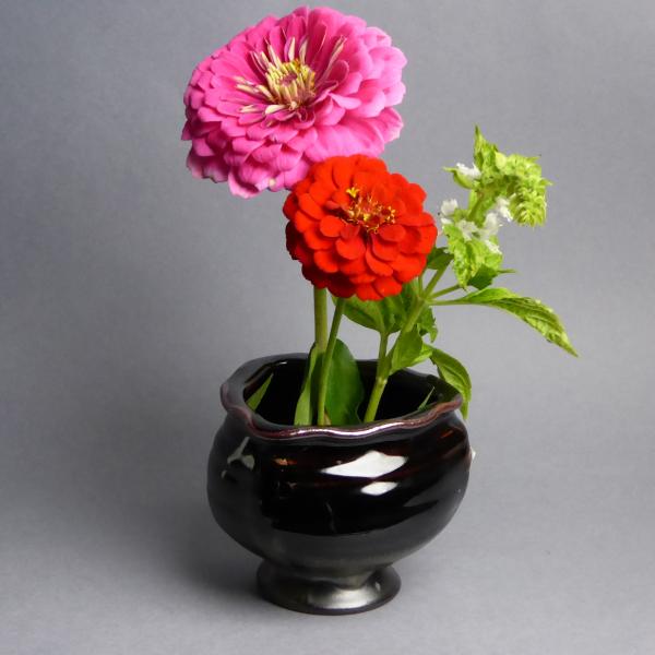 Brown/Black Ikebana Vase picture