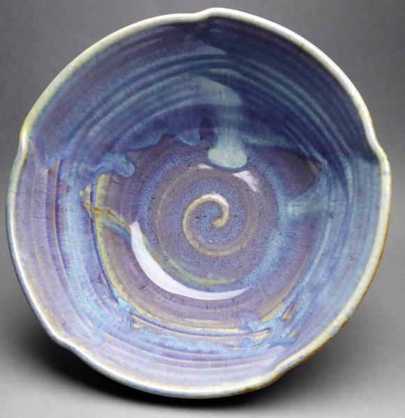 Rutile blue altered shape bowl