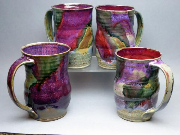 Purple Multi Colored Mugs