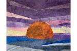 Fine Art Print of Original Paper Collage “Solstice” 8” x 10”