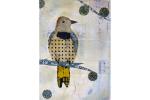 Fine Art Print of Northern Flicker  Bird Collage 8” x 10”