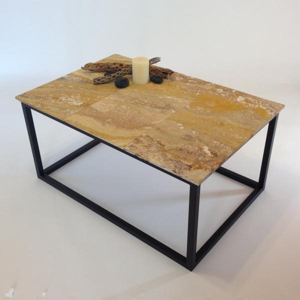 Travertine Stone Coffee Table