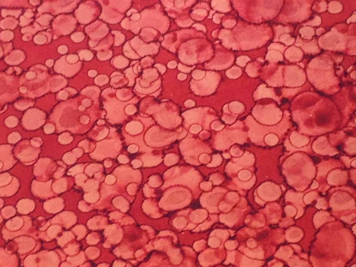 Red Copper Topped Coffee Table picture