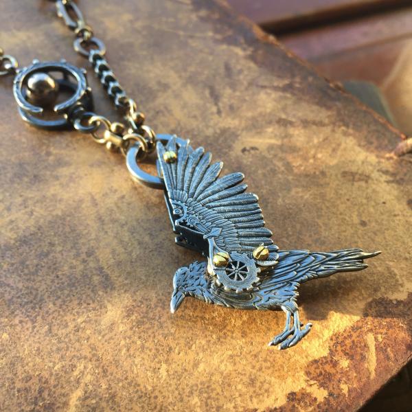 Raven Ready to Fly Necklace picture