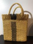 Iraca mustard color Handmade purse