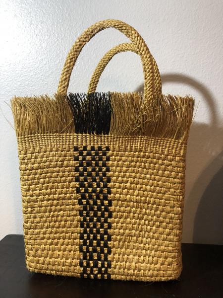 Iraca mustard color Handmade purse picture