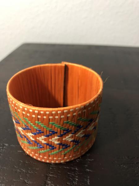 Wide Orange color Caña Flecha Bracelet picture