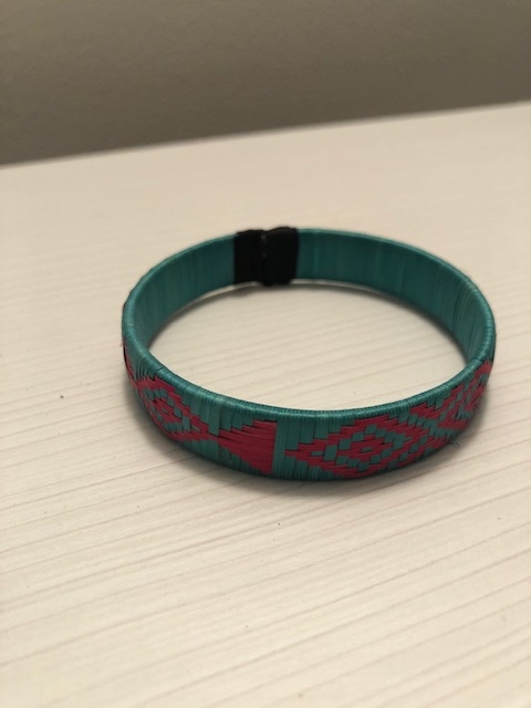 Thin Aqua color Caña Flecha Bracelet picture