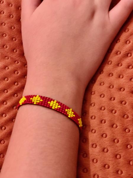 Chaquiral Bracelets - Red with Yellow picture