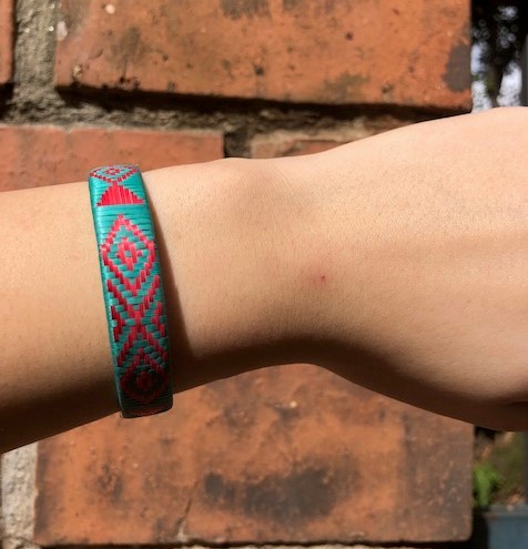 Thin Aqua color Caña Flecha Bracelet picture