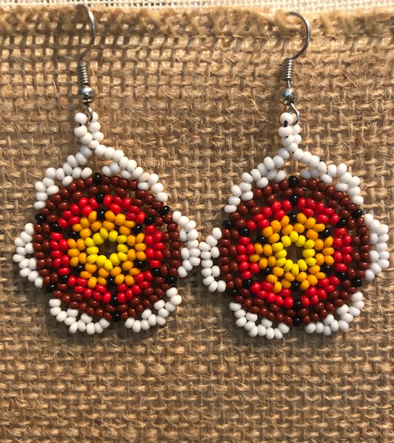 Multicolor Round Earrings