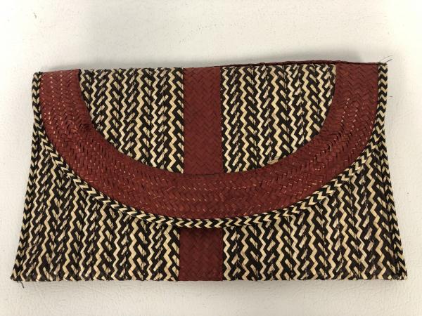 Maroon Caña Flecha Envelope Clutch picture