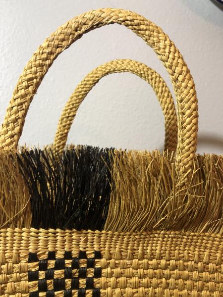 Iraca mustard color Handmade purse picture