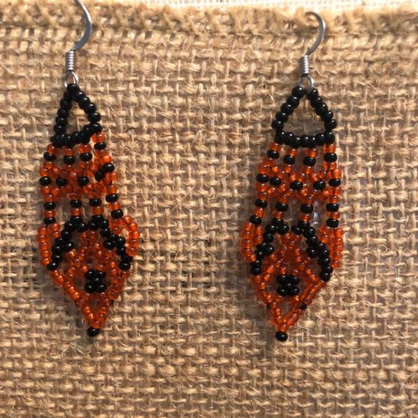Pumpkin Orange earrings picture