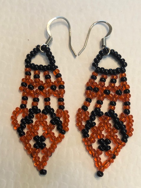 Pumpkin Orange earrings picture