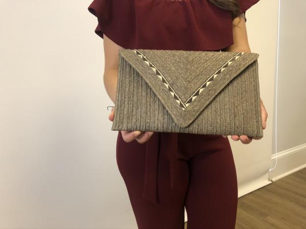 Slate Grey Caña Flecha Envelope Clutch picture