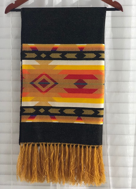 Gold and Black Reversible Color Shawl picture